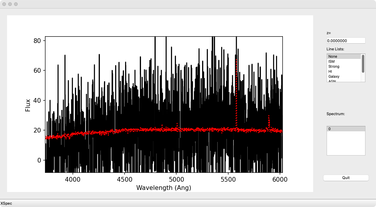 Manual extraction in a spec1d file